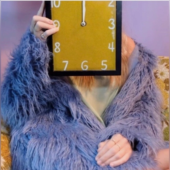 NWT Free People Renata Fur Coat Jacket Oversized Taylor Swift - Picture 2 of 11